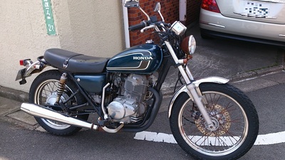 モトックスのバイク買取記念写真CB400SS